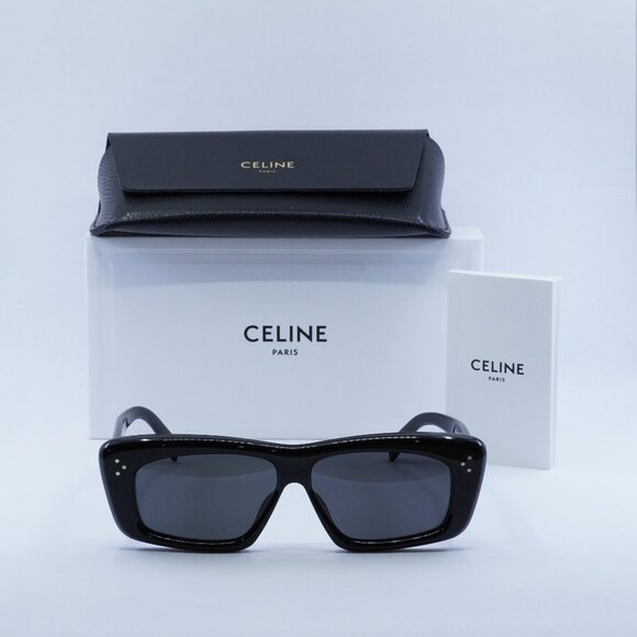 Final Price! Celine CL40259I 01A Black Grey Sunglasses - Picture 2 of 10